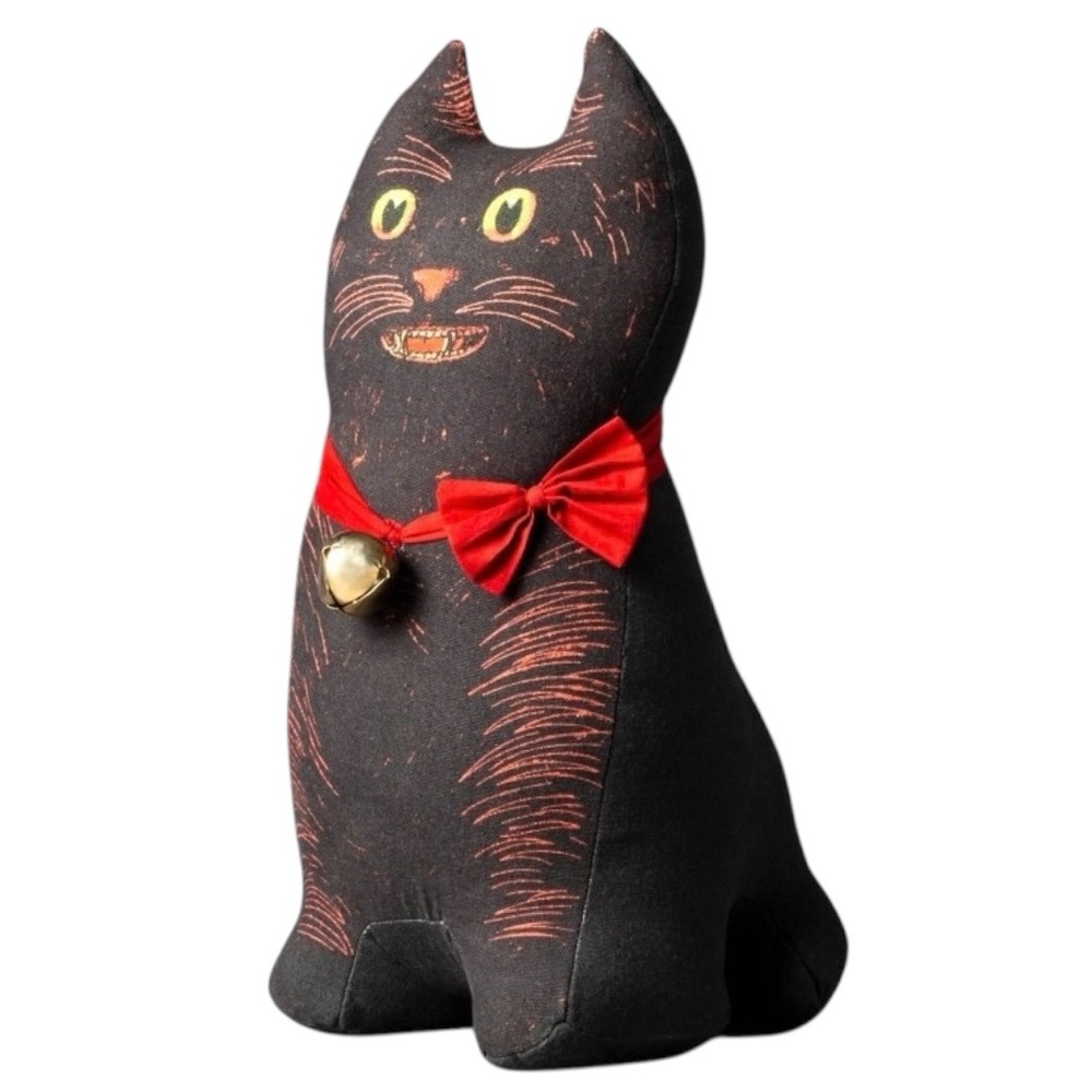 John Derian Black Cat Pillow Limited Edition